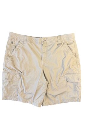 Lucky Brand Workwear Cargo Shorts Mens 40 Khaki Ripstop Utility Hiking